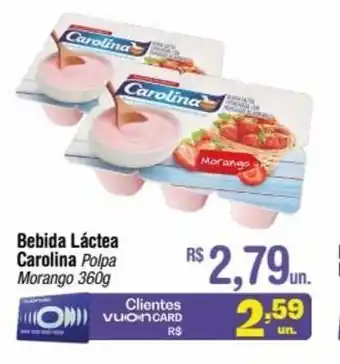 Fort Atacadista Bebida Lactea Carolina Polpa 360g oferta