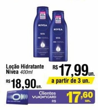 Fort Atacadista Locao Hidratante Nivea 400ml oferta