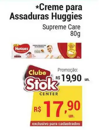 Stok Center Creme Para Assaduras Huggies Supreme Care 80g oferta
