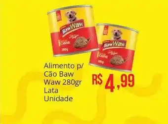 Alimento P Cão Baw Waw Lata Unidade 250g
