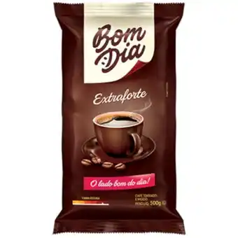 Atacadão Café torrado e moído extra forte (em pó) almofada 500g - bom dia oferta