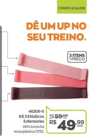 Kit 3 Elásticos Extensores