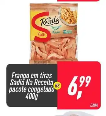 Frangolândia Frango em tiras Sadia Na Receita pacote congelado 400g oferta