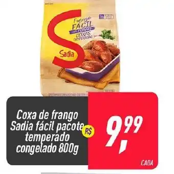 Frangolândia Coxa de Frango Sadia facil pacote temperado congelado 800g oferta