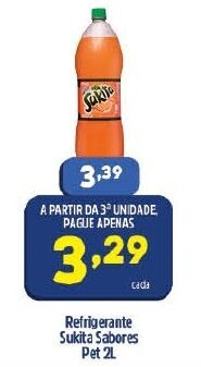 Arena Atacado Refrigerante Sukita Sabores pet 2L oferta