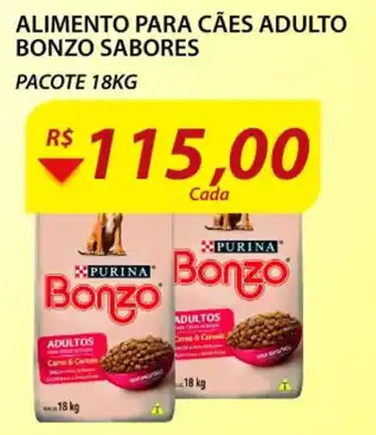 Assaí Atacadista Alimento para caes Adulto Bonzo sabores 18kg oferta