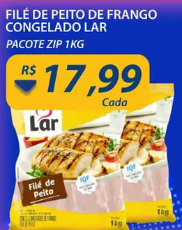 Assaí Atacadista File de Peito de Frango congelado Lar 1kg oferta
