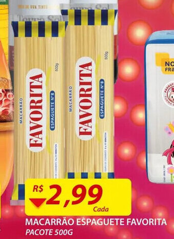 Assaí Atacadista Macarrao espaguete Favorita 500g oferta