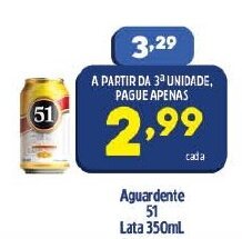 Aguardente 51 Lata 350ml