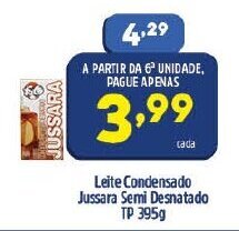 Leite Condensado Jussara Semidesnatado TP 395g