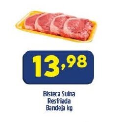 Arena Atacado Bisteca Suina Resfriada Bandeja 1kg oferta