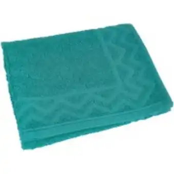 Toalha de piso chevron 50x60 cm 100% algodão esmeralda - marcotex 