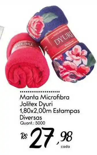 Giassi Supermercados Manta Microfibra Jolitex Dyuri Estampas Diversas oferta
