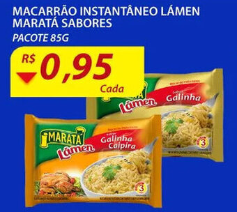 Assaí Atacadista Macarrao Instantaneo Lamen Marata Sabores 85g oferta