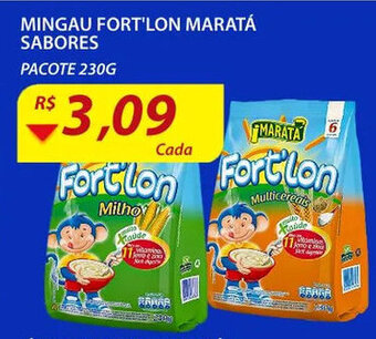 Assaí Atacadista Mingau Fort'lon Marata Sabores 230g oferta