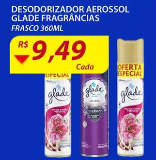 Assaí Atacadista Desodorante Aerossol Glade Frag. 360ml oferta