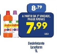 Arena Atacado Desinfetante Lysoform 1L oferta