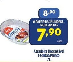 Assadeira Descartavel Fadiltas & Pronto 7L