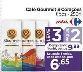 Carrefour Café Gourmet 3 Corações Tipos Leve 3 Pague 2 oferta