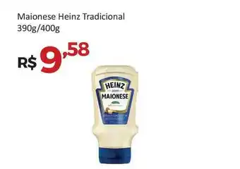 Villarreal Supermercados Maionese Heinz Tradicional 390g/400g oferta