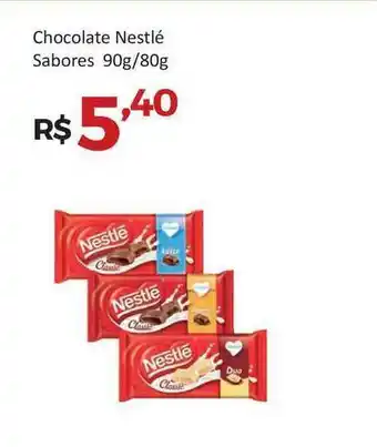 Villarreal Supermercados Chocolate Nestlé Sabores 90g/80g oferta