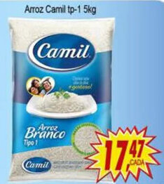 Kaçula Supermercados Arroz Camil tp 1 5kg oferta