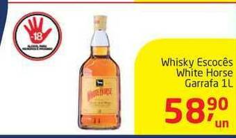 Tenda Atacado Whisky Escocês White Horse Garrafa 1L oferta
