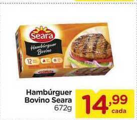 Carrefour Hambúrguer Bovino Seara 672g oferta