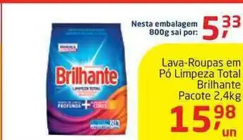 Tenda Atacado Lava-roupas Em Pó Limpeza Total Brilhante 2.4kg oferta