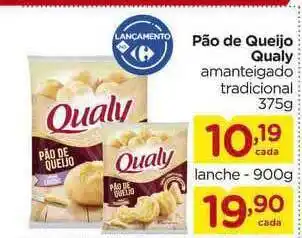 Carrefour Pão De Queijo Qualy Amanteigado Tradicional 375g oferta