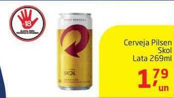 Tenda Atacado Cerveja Pilsen Skol 269ml oferta
