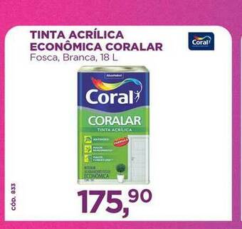 Telhanorte Tinta Acrílica Econômica Coralar 18L oferta