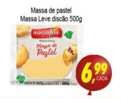 Massa de pastel Massa Leve Discao 500g