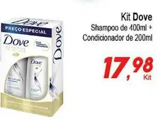Villefort Atacadista Kit Dove Shampoo 400ml + Condicionador 200ml oferta