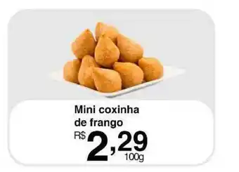 Supermercados Baklizi Mini Coxinha De Frango 100g oferta