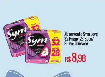 Mart Minas Absorvente Sym Leve 32 Pague 28 oferta