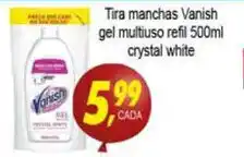 Kaçula Supermercados Tira Manchas Vanish gel Multiuso refil 500ml Crystal white oferta