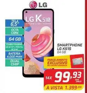 GBarbosa Smartphone Lg K51s oferta