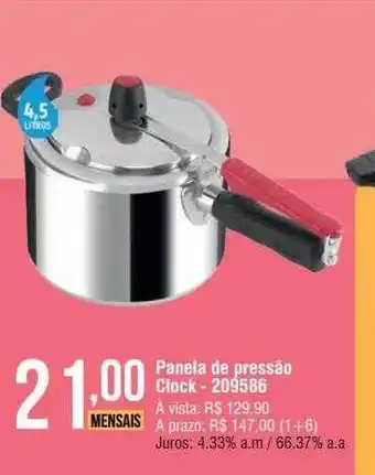 Berlanda Panela de pressão clock oferta