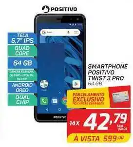 GBarbosa Smartphone Positivo Twist 3 Pro 64GB oferta