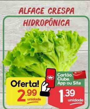 Supermercados Princesa Alface crespa oferta