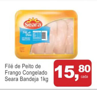 Mineirão Atacarejo File de Peito de Frango Congelado Seara bandeja 1kg oferta