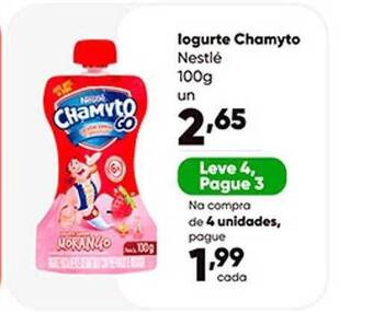 Zaffari Iogurte chamyto nestlé oferta