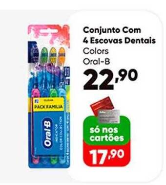 Zaffari Conjunto com 4 escovas dentais oferta