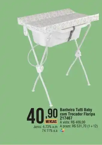 Banheira tutti baby com trocador floripa