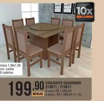 Berlanda Conjunto quadrado oferta