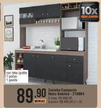 Cozinha compacta retro sabrina
