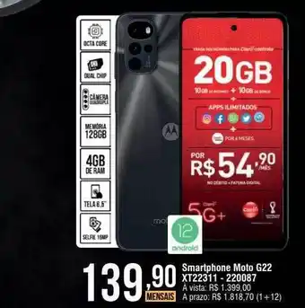 Berlanda Smartphone moto g22 xt22311 oferta
