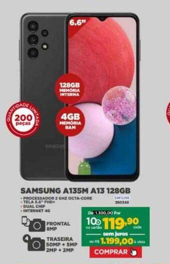 Móveis Simonetti Samsung a135m a13 128gb oferta