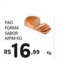 Pao forma sabor aipim kg
